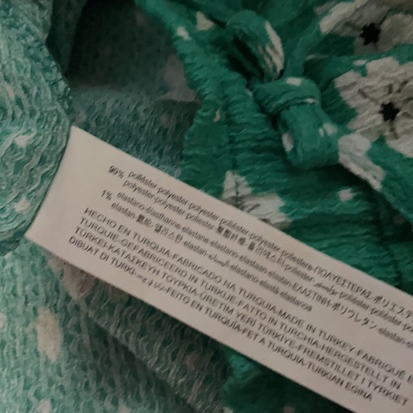 Zara Green Floral print shorts girls size 9 - Picture 5 of 5